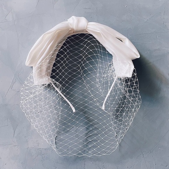 Kristin Ess Accessories - Kristin Ess Hair Bright White The Veil Headband
